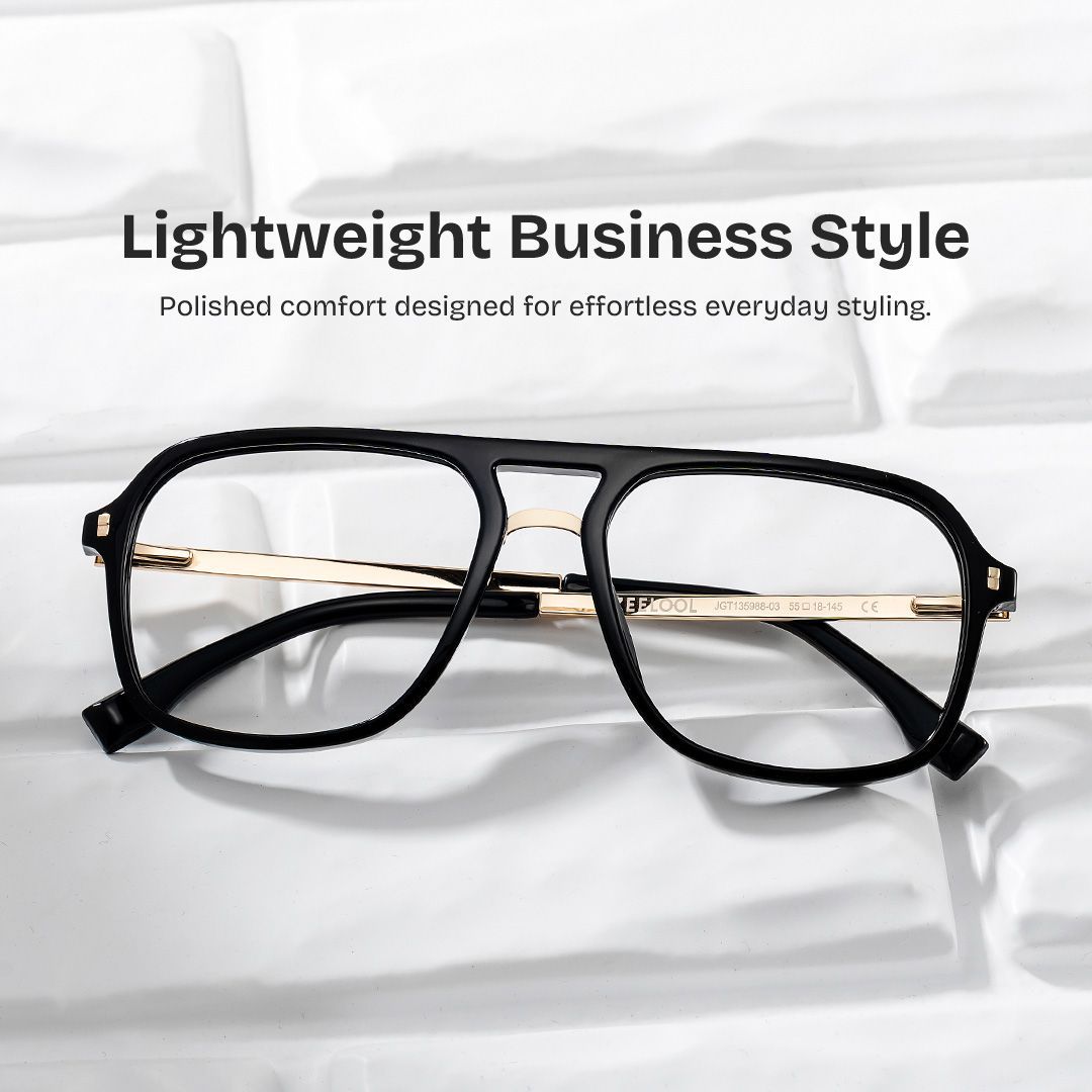 Offres sur la monture de lunettes Aviateur Noire Kilworth | ZEELOOL0