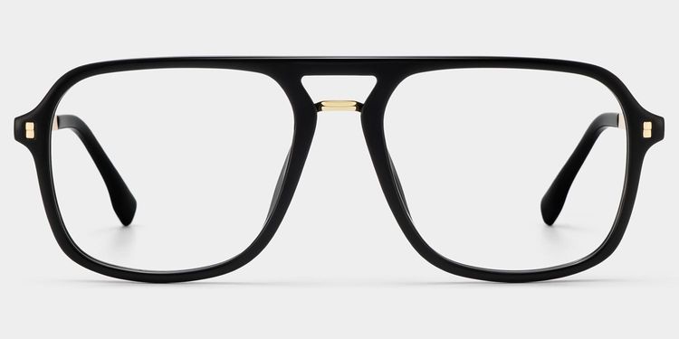 Lunettes Aviateur Noires Kilworth