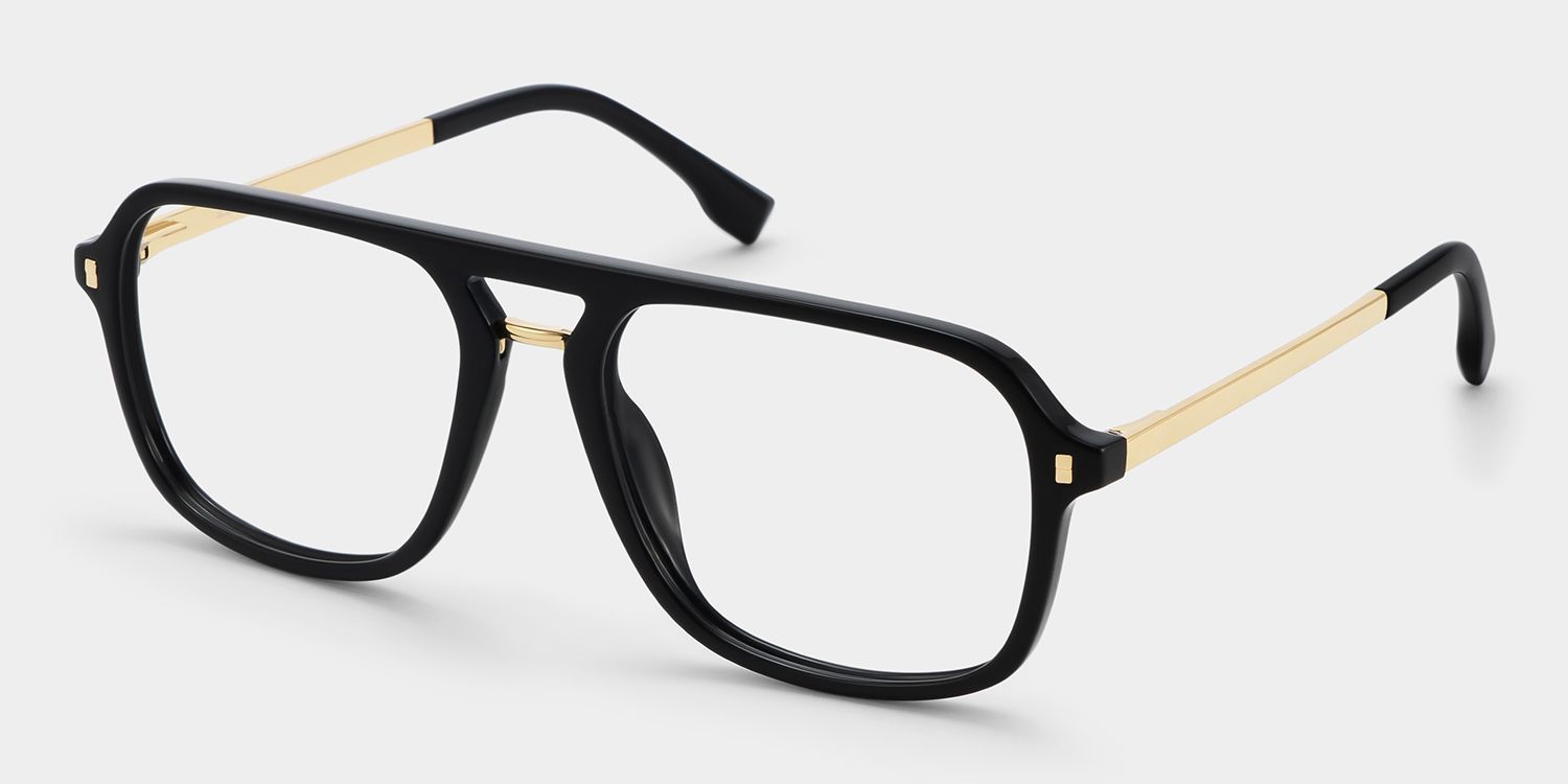 Offres sur la monture de lunettes Aviateur Noire Kilworth | ZEELOOL3