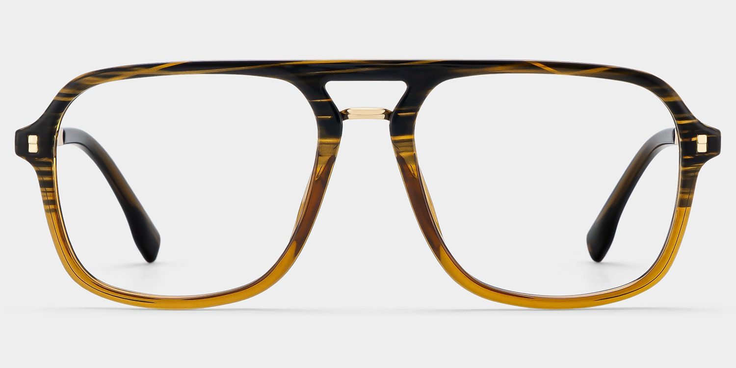 Lunettes à monture TR90 Kilworth Aviator Marron | ZEELOOL0