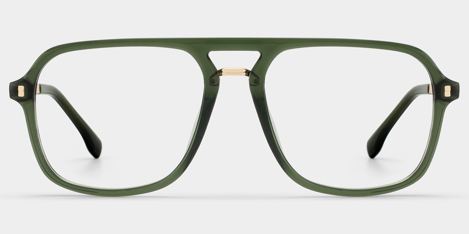 Offres sur les lunettes aviateur Kilworth vertes - Lunettes Zeelool3