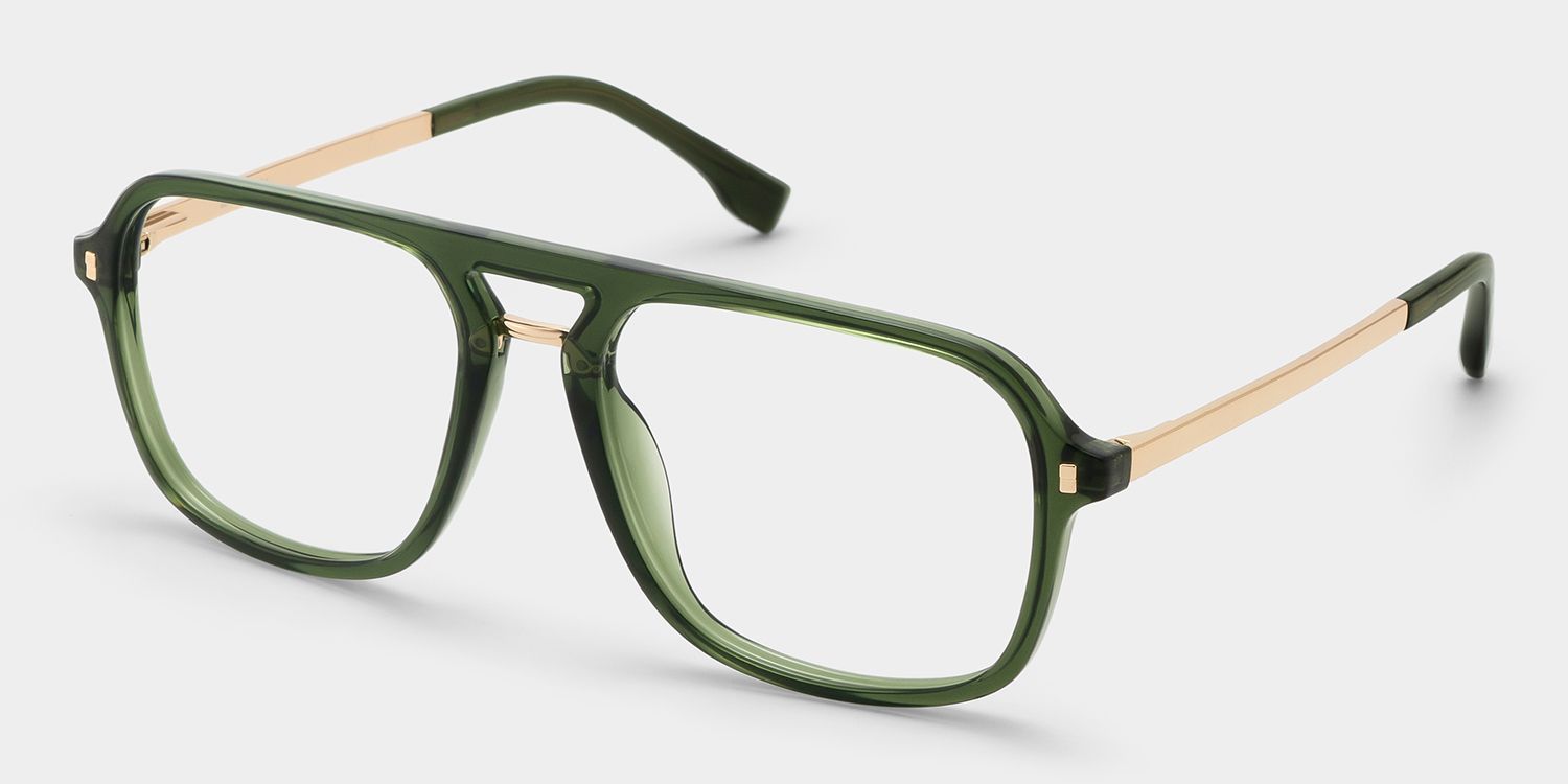 Offres sur les lunettes aviateur Kilworth vertes - Lunettes Zeelool5
