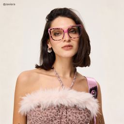Fenn Écaille rose Cat-eye lunettes5