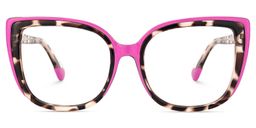 Fenn Écaille rose Cat-eye lunettes0