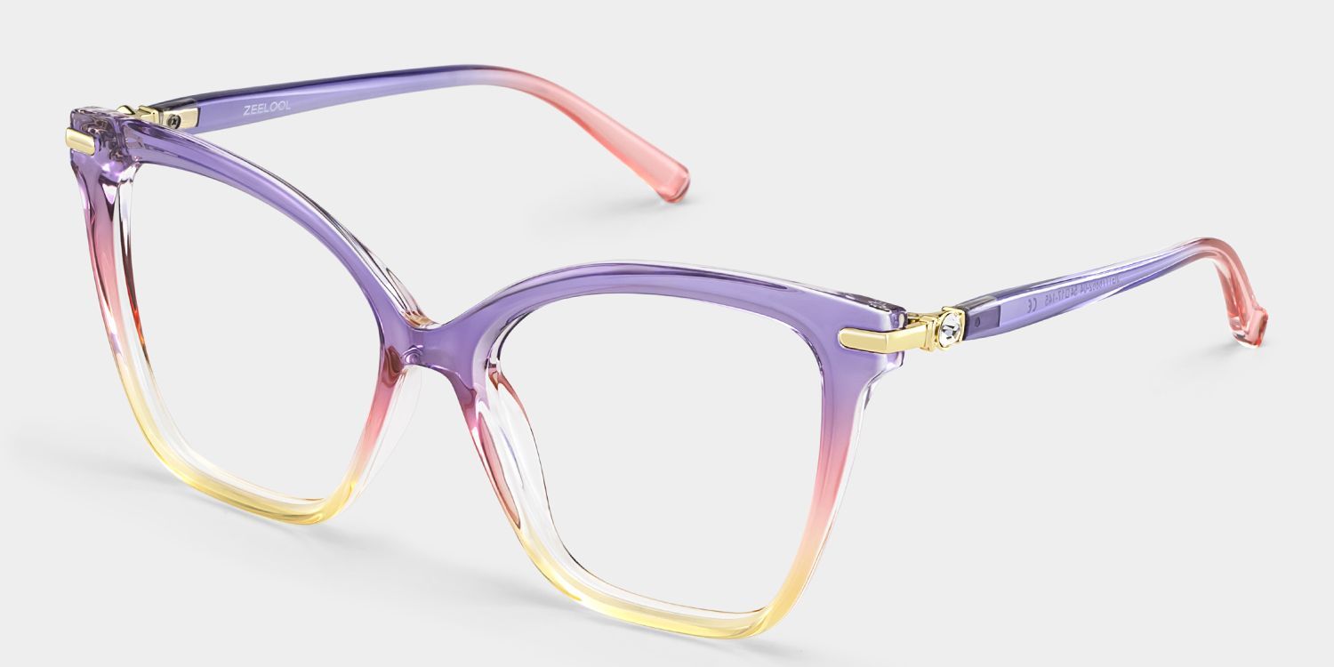 Lunettes Lamar à monture multicolore avec monture papillon en ligne | ZEELOOL4