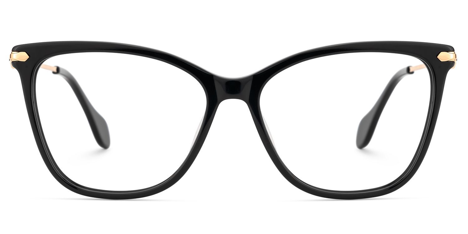 Lunettes en forme de papillon avec diamant brillant sur les branches1