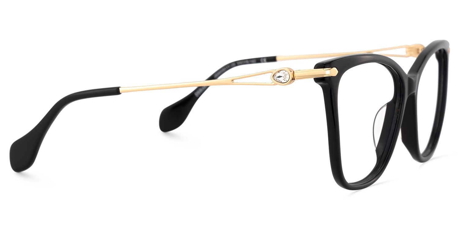 Lunettes en forme de papillon avec diamant brillant sur les branches4