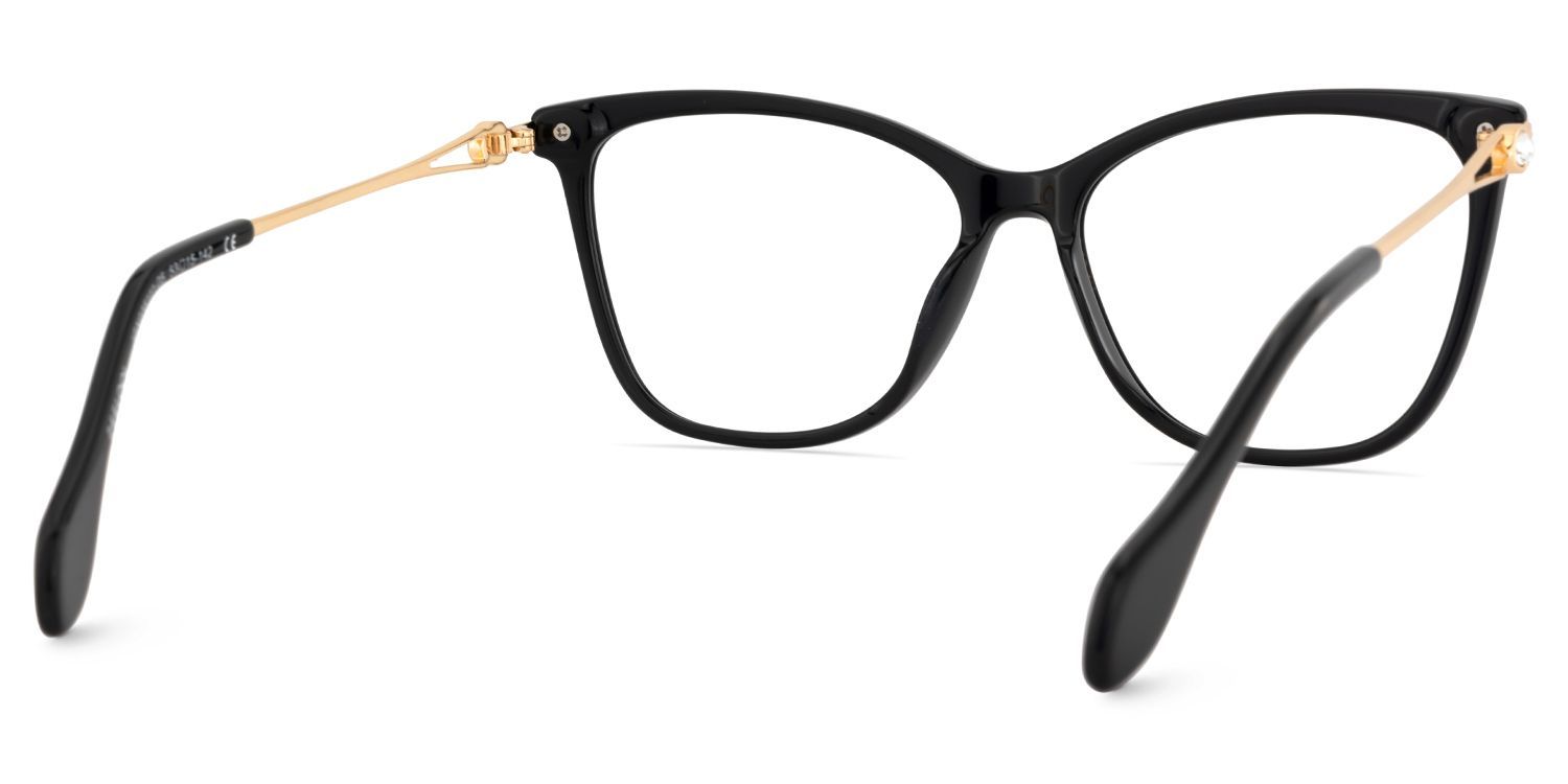 Lunettes en forme de papillon avec diamant brillant sur les branches5