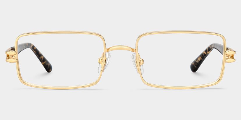 Lunettes Rectangulaires Dorées Olivia