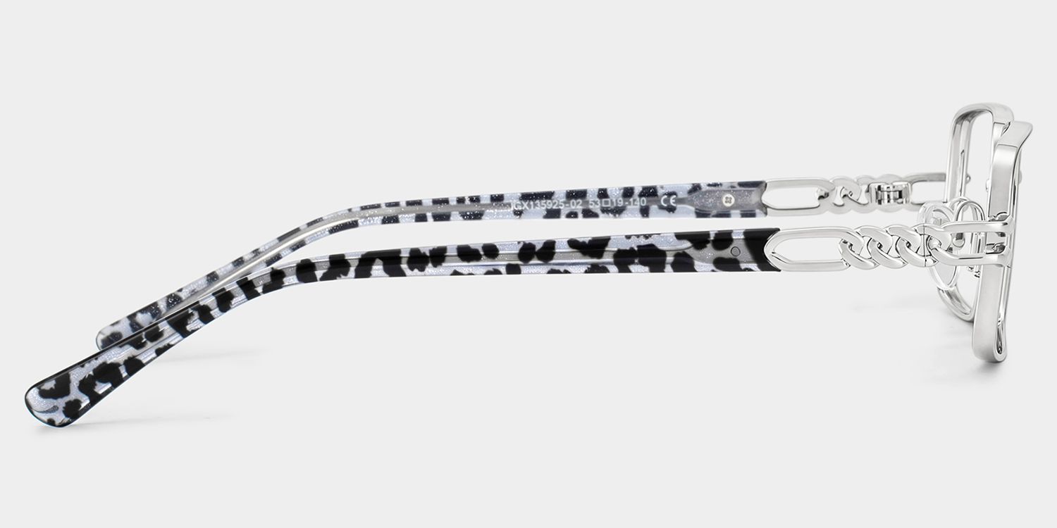 Lunettes rectangulaires argentées Olivia | ZEELOOL3