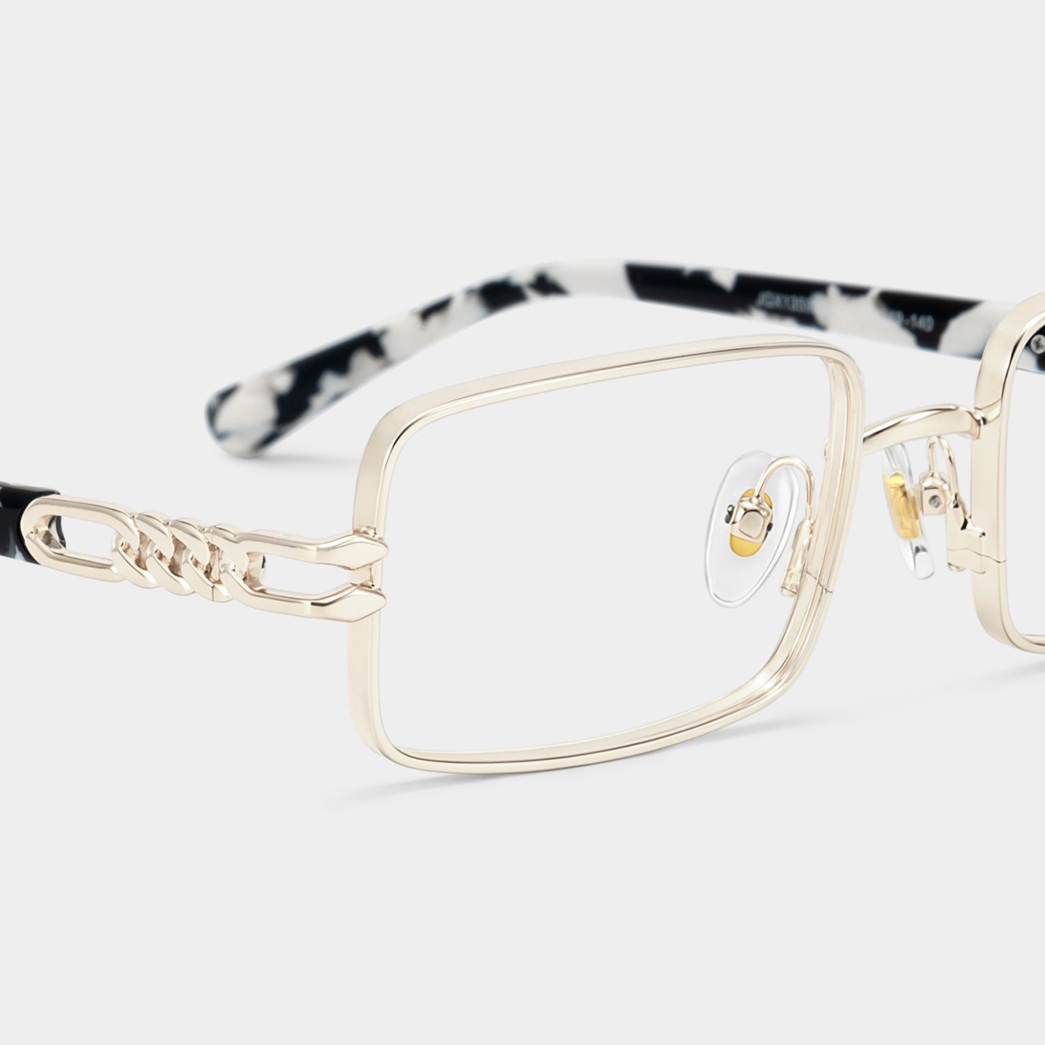 Lunettes rectangulaires Olivia or clair | ZEELOOL4