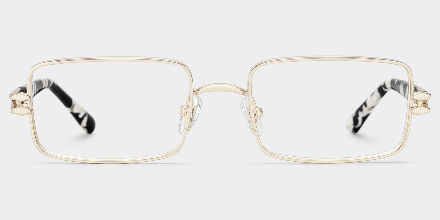 Lunettes rectangulaires Olivia or clair | ZEELOOL0