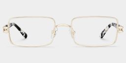 Lunettes rectangulaires Olivia or clair0