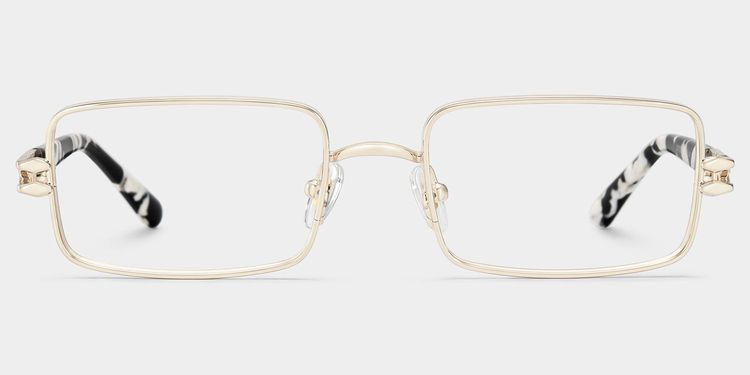 Lunettes rectangulaires Olivia or clair