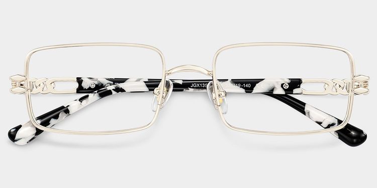 Lunettes rectangulaires Olivia or clair