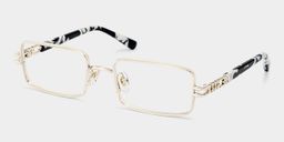Lunettes rectangulaires Olivia or clair2