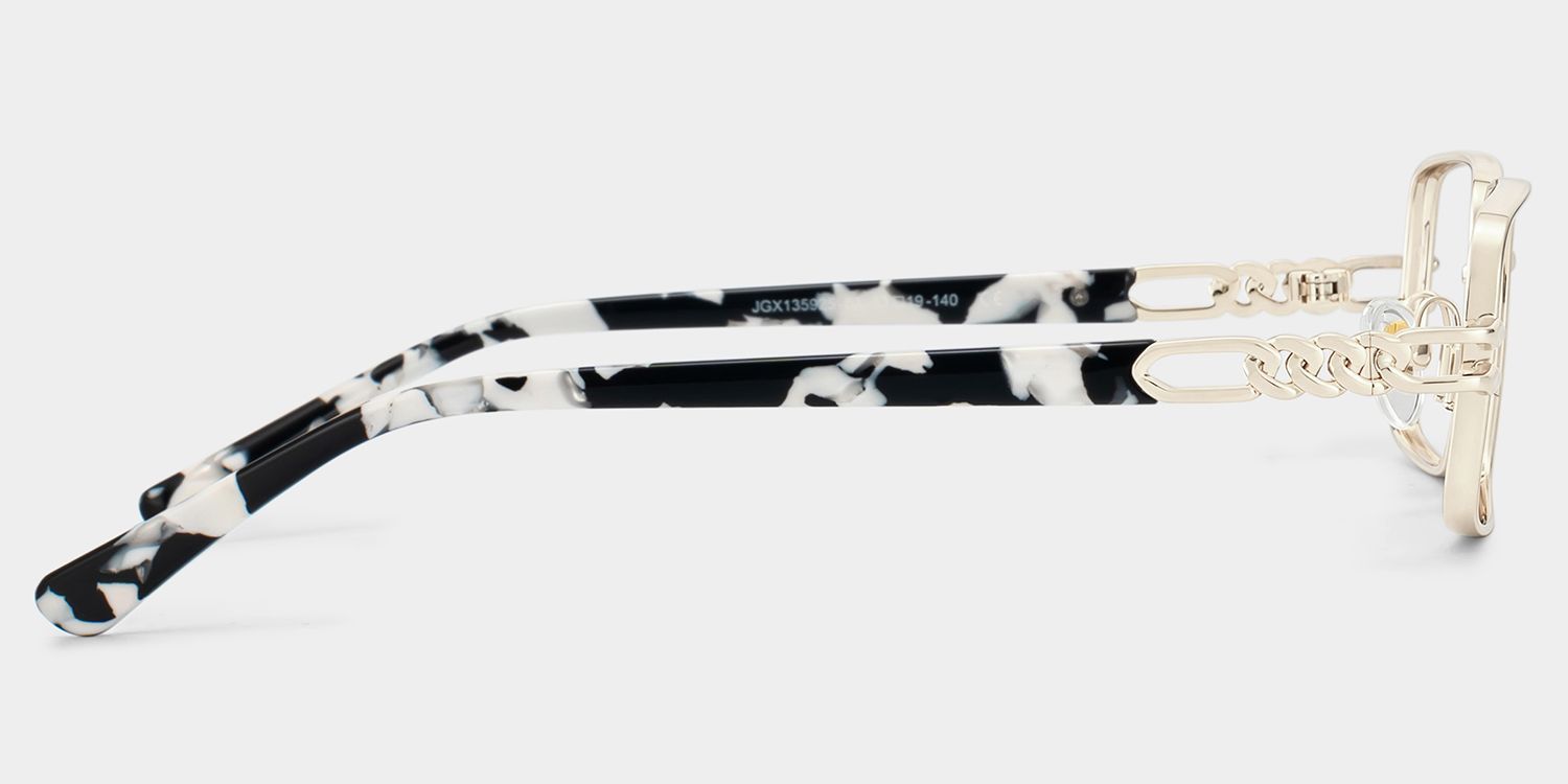 Lunettes rectangulaires Olivia or clair | ZEELOOL3
