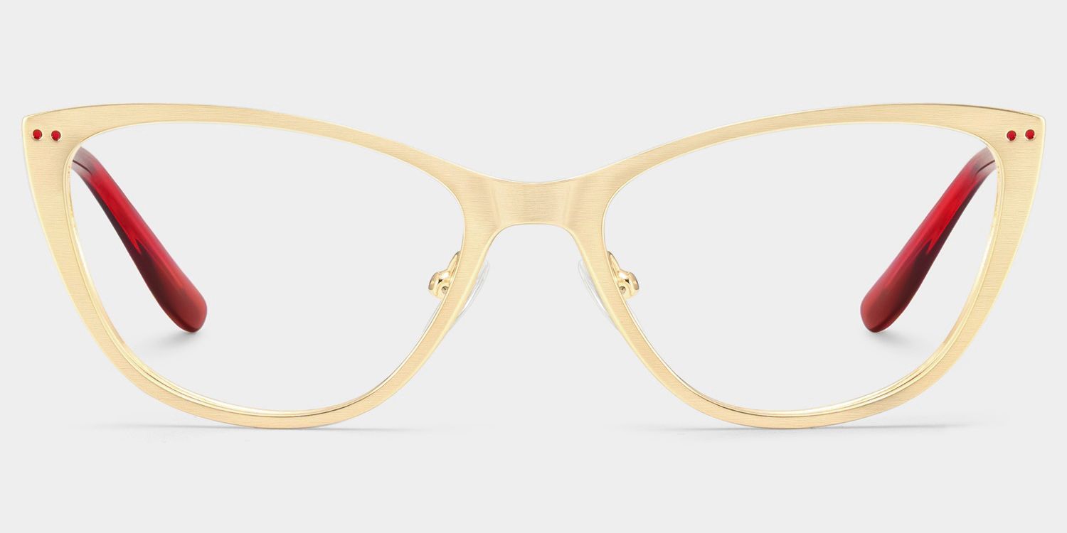 Lunettes œil-de-chat dorées Katherine | ZEELOOL0