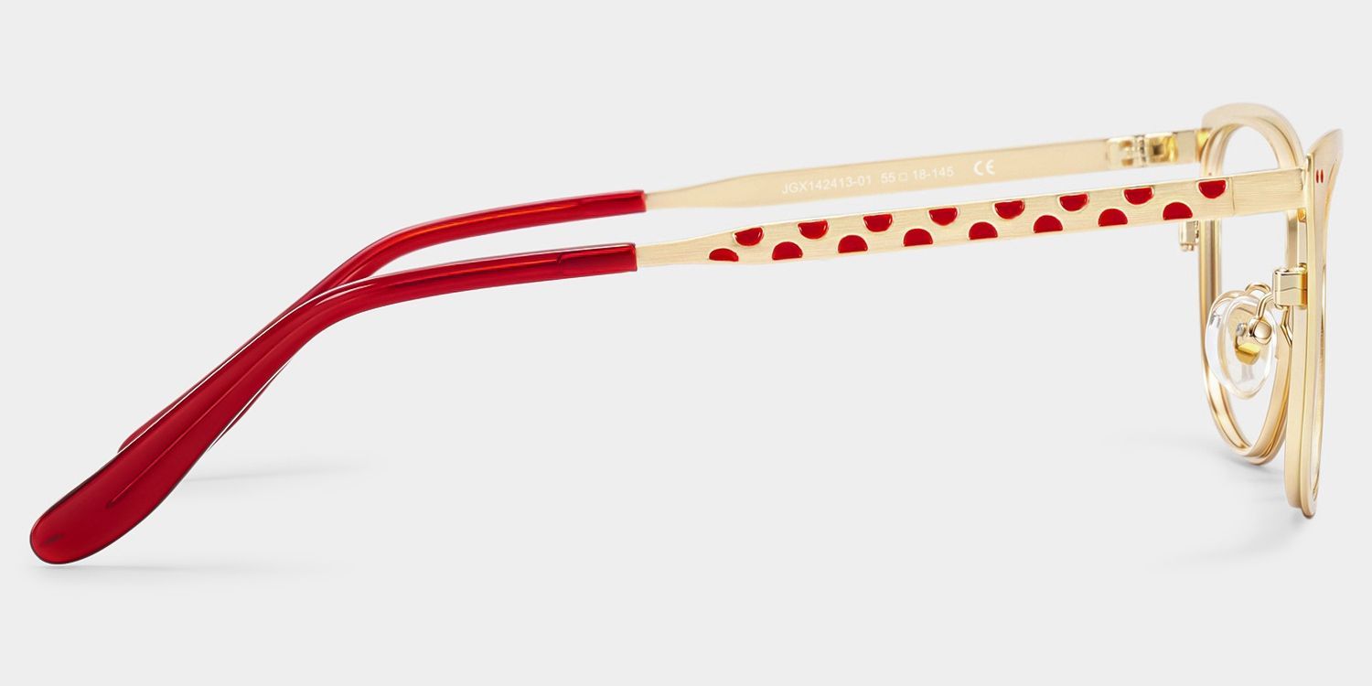 Lunettes œil-de-chat dorées Katherine | ZEELOOL3