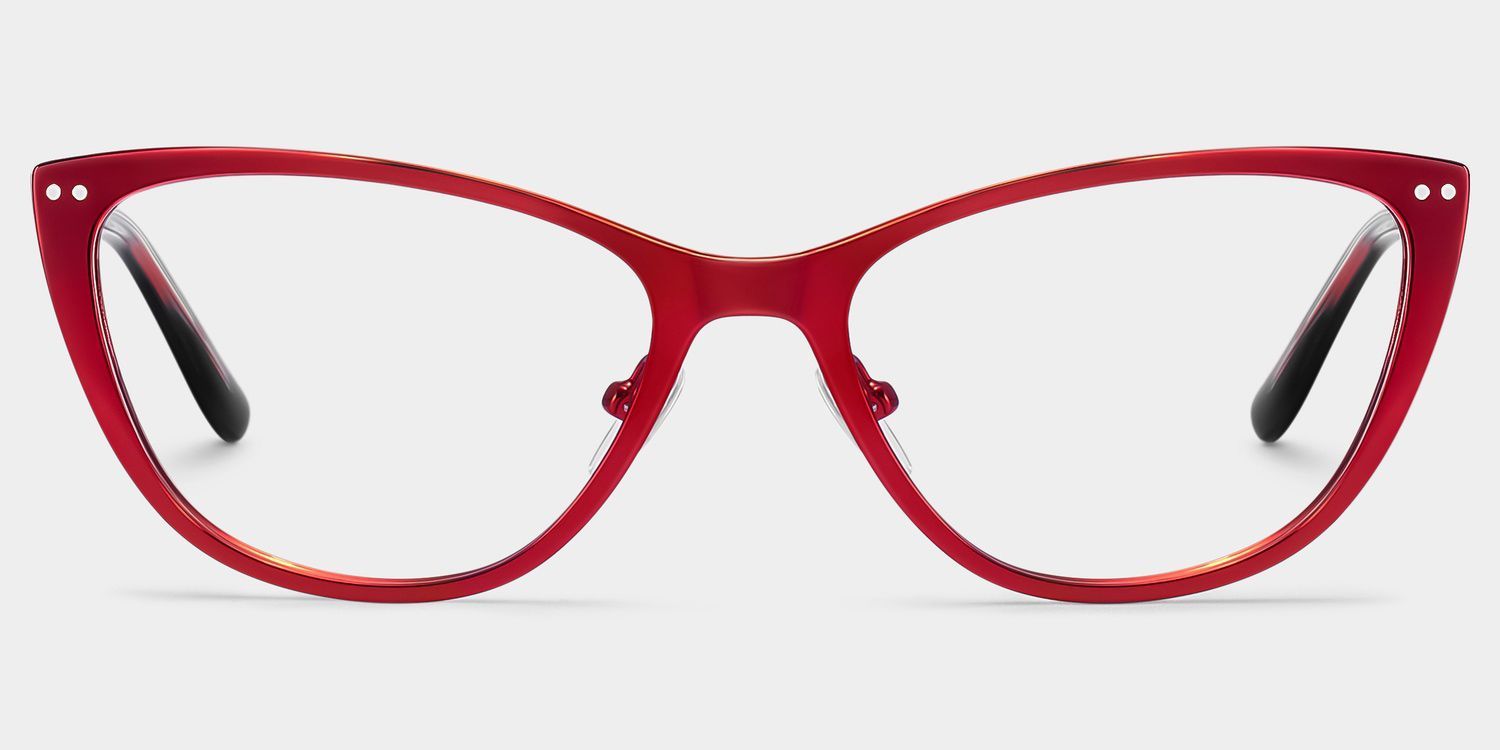 Lunettes œil-de-chat rouges Katherine | ZEELOOL0