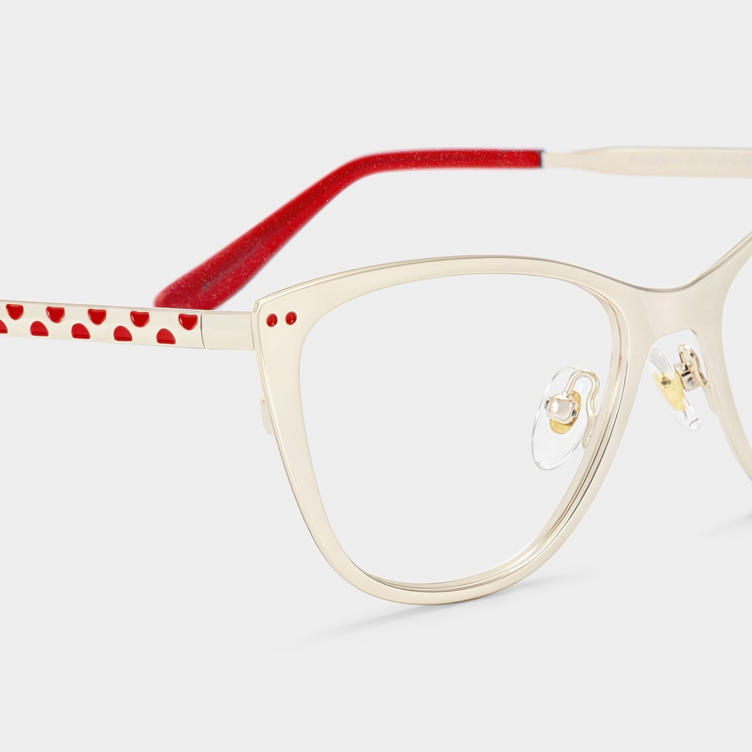 Lunettes œil-de-chat Katherine Or Clair | ZEELOOL4