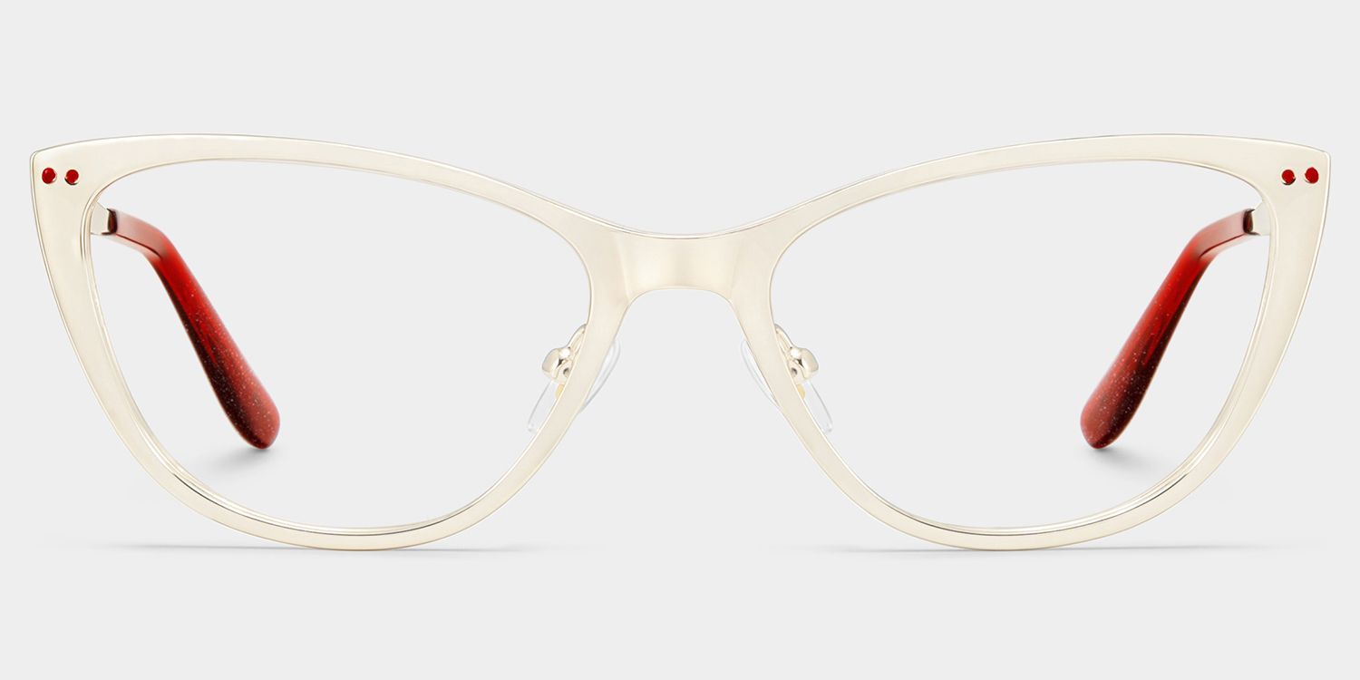 Lunettes œil-de-chat Katherine Or Clair | ZEELOOL0