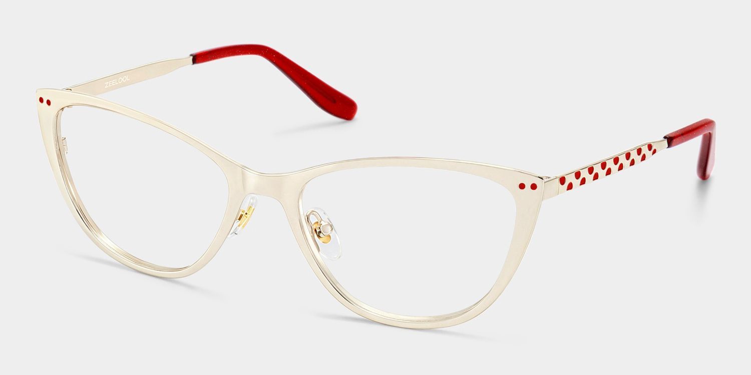 Lunettes œil-de-chat Katherine Or Clair | ZEELOOL2