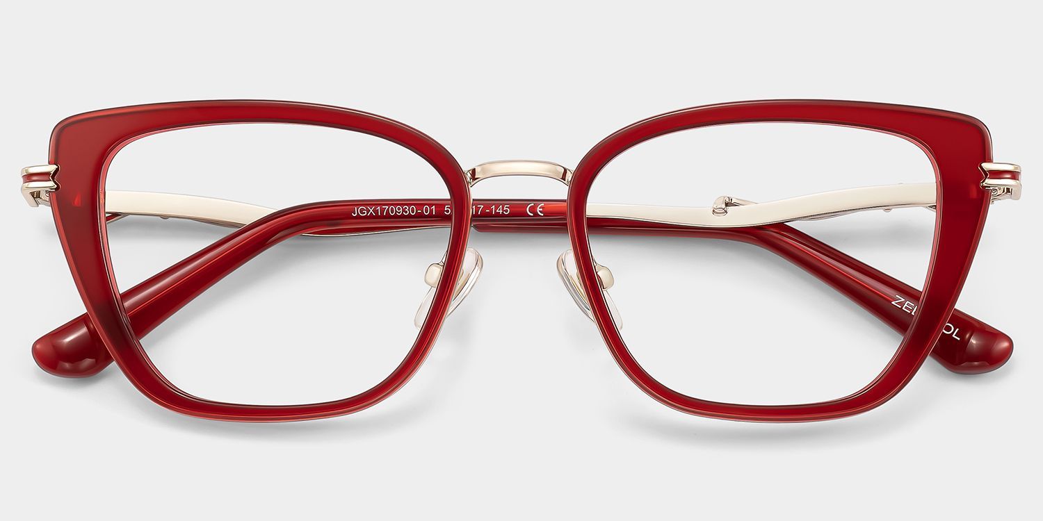 Lunettes œil-de-chat rouges Veronica | ZEELOOL1