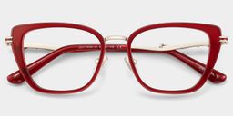 Veronica Rouge Cat-eye lunettes1