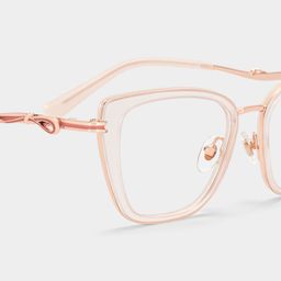 Veronica Beige Cat-eye lunettes4