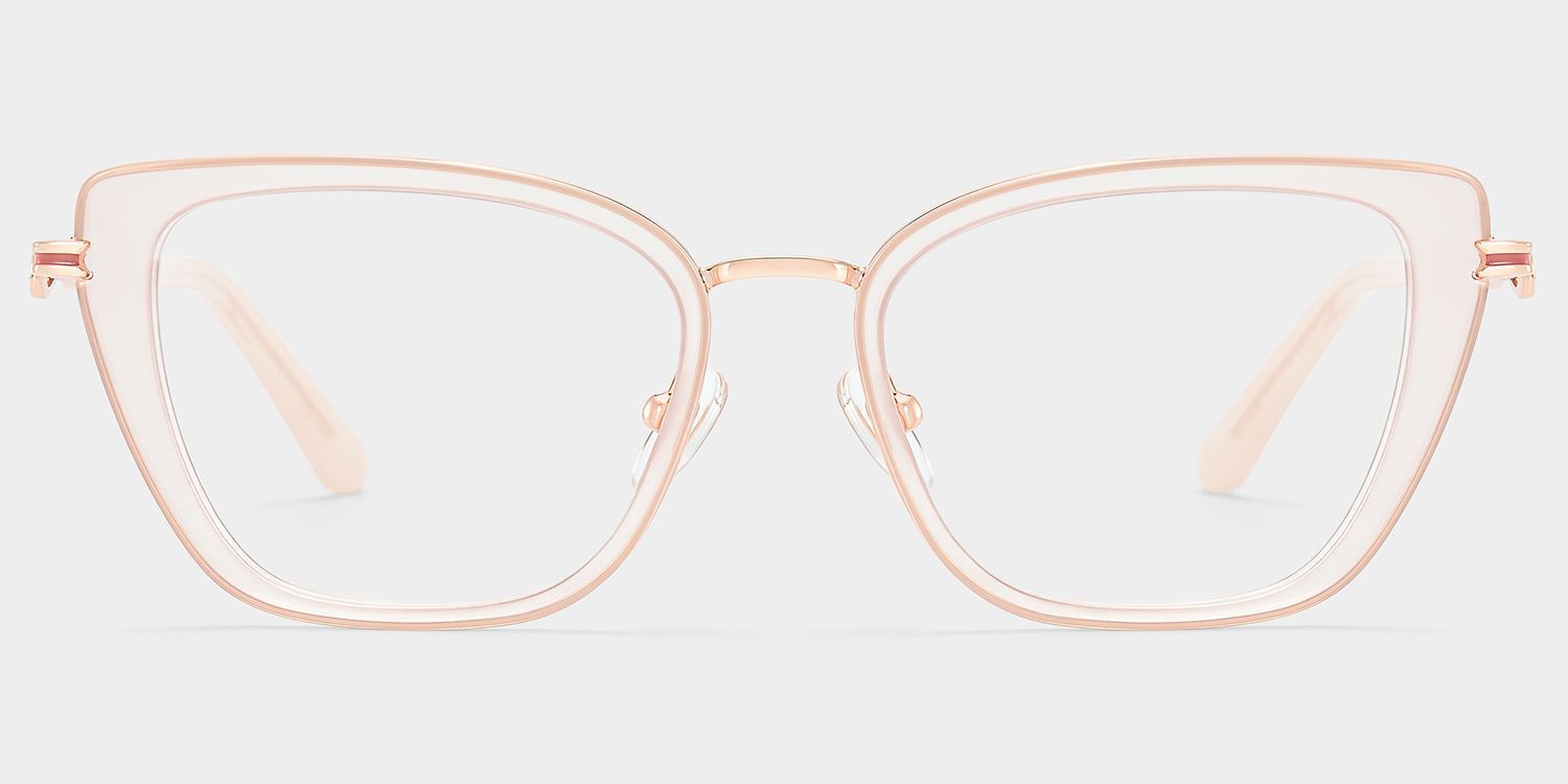 Lunettes œil-de-chat Veronica Beige | ZEELOOL0