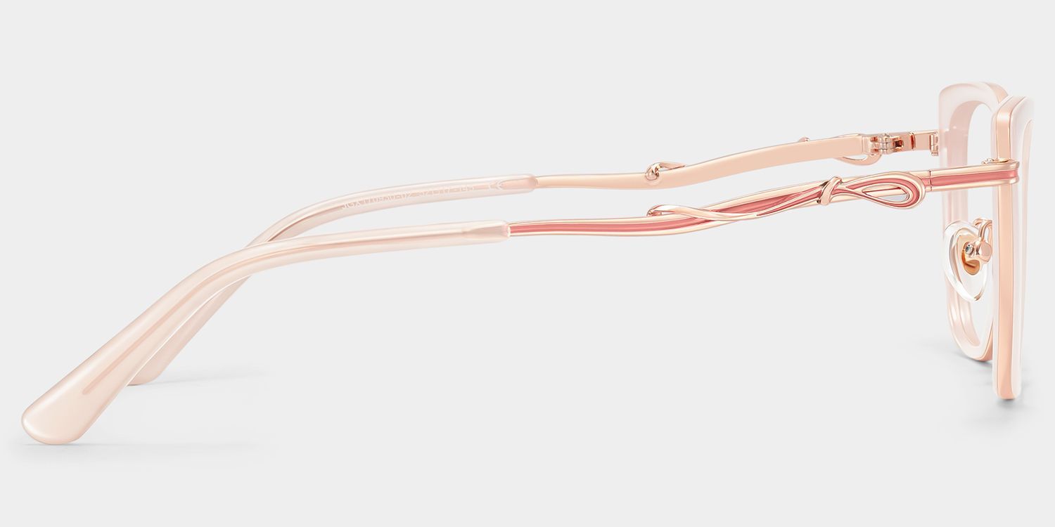 Lunettes œil-de-chat Veronica Beige | ZEELOOL3