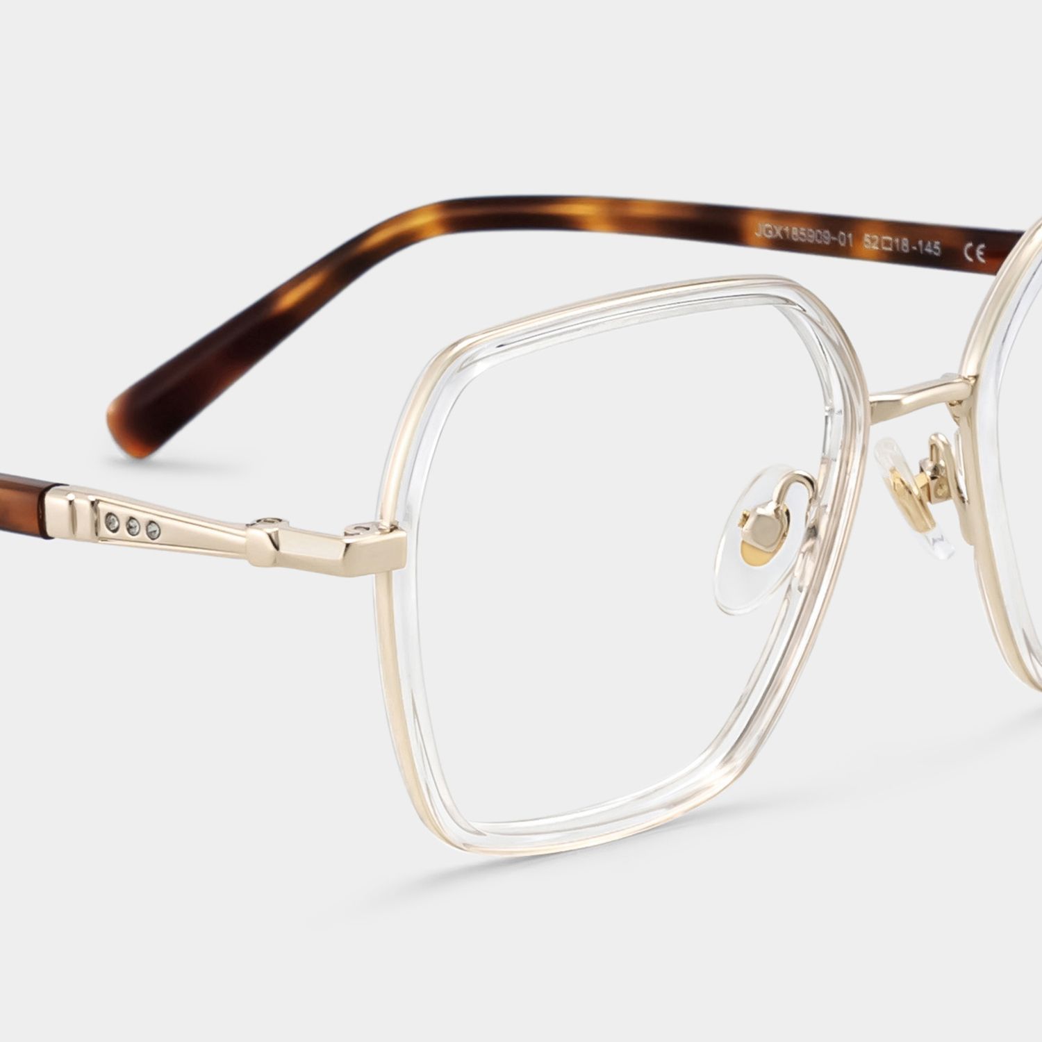Lunettes à monture mixte géométrique transparente Sophie pour Femme | ZEELOOL4