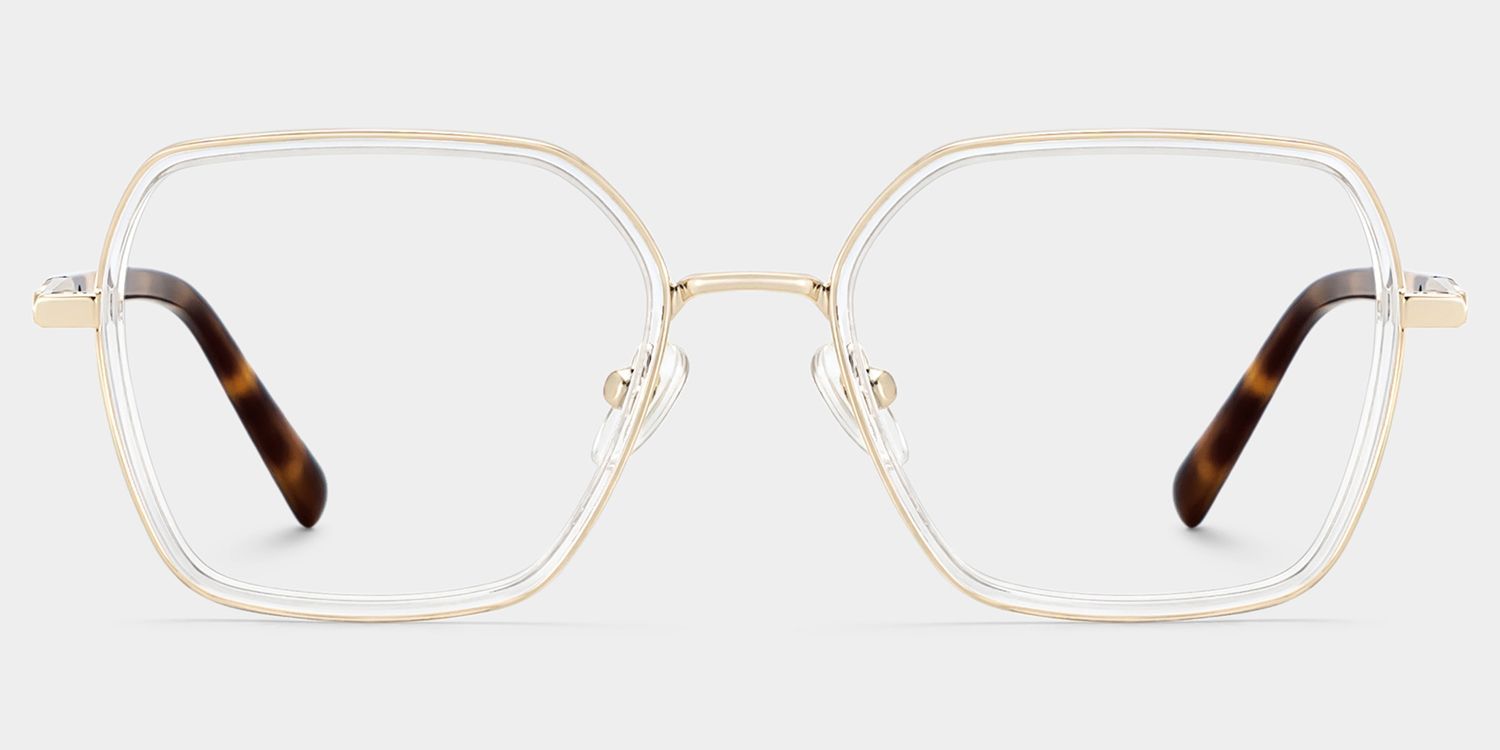 Lunettes à monture mixte géométrique transparente Sophie pour Femme | ZEELOOL0