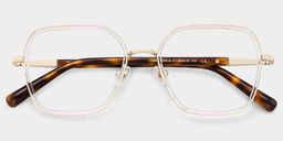 Lunettes géométriques transparentes Sophie1