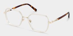 Lunettes géométriques transparentes Sophie2