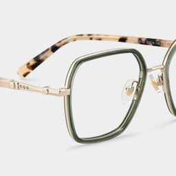 Lunettes géométriques vertes Sophie4