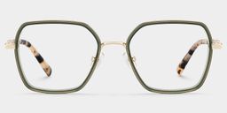 Lunettes géométriques vertes Sophie0