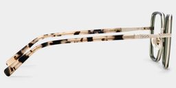 Lunettes géométriques vertes Sophie3