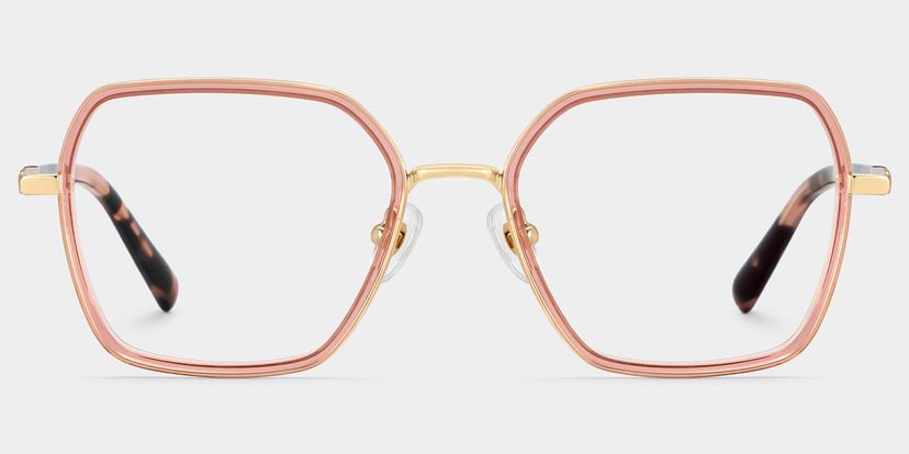 Lunettes géométriques roses Sophie