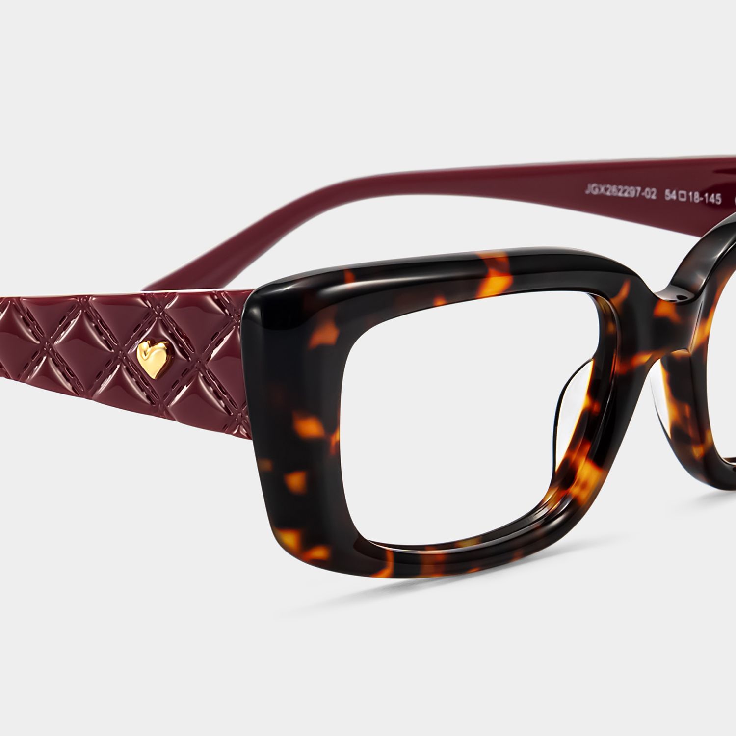 Shiny Lunettes Rectangulaires Écaille de Tortue | ZEELOOL4