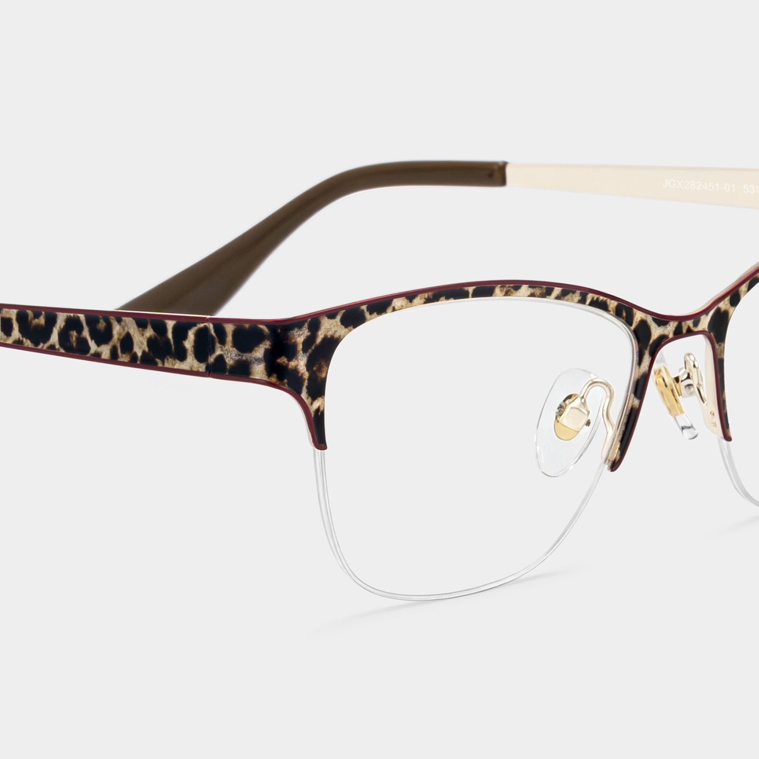 Lunettes œil-de-chat Dorian marron à imprimé léopard | ZEELOOL4