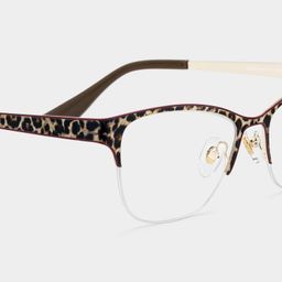 Dorian Léopard marron Cat-eye lunettes4