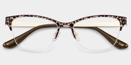 Dorian Léopard marron Cat-eye lunettes1