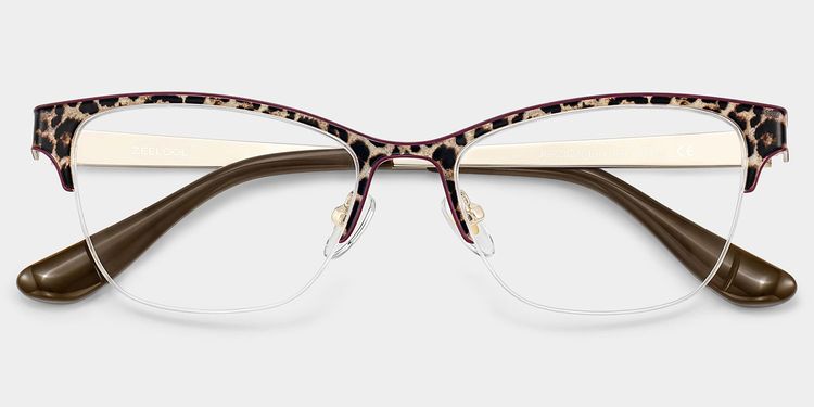 Dorian Léopard marron Cat-eye lunettes