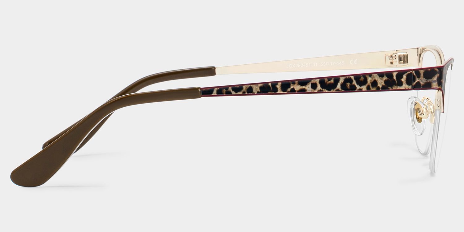 Lunettes œil-de-chat Dorian marron à imprimé léopard | ZEELOOL3