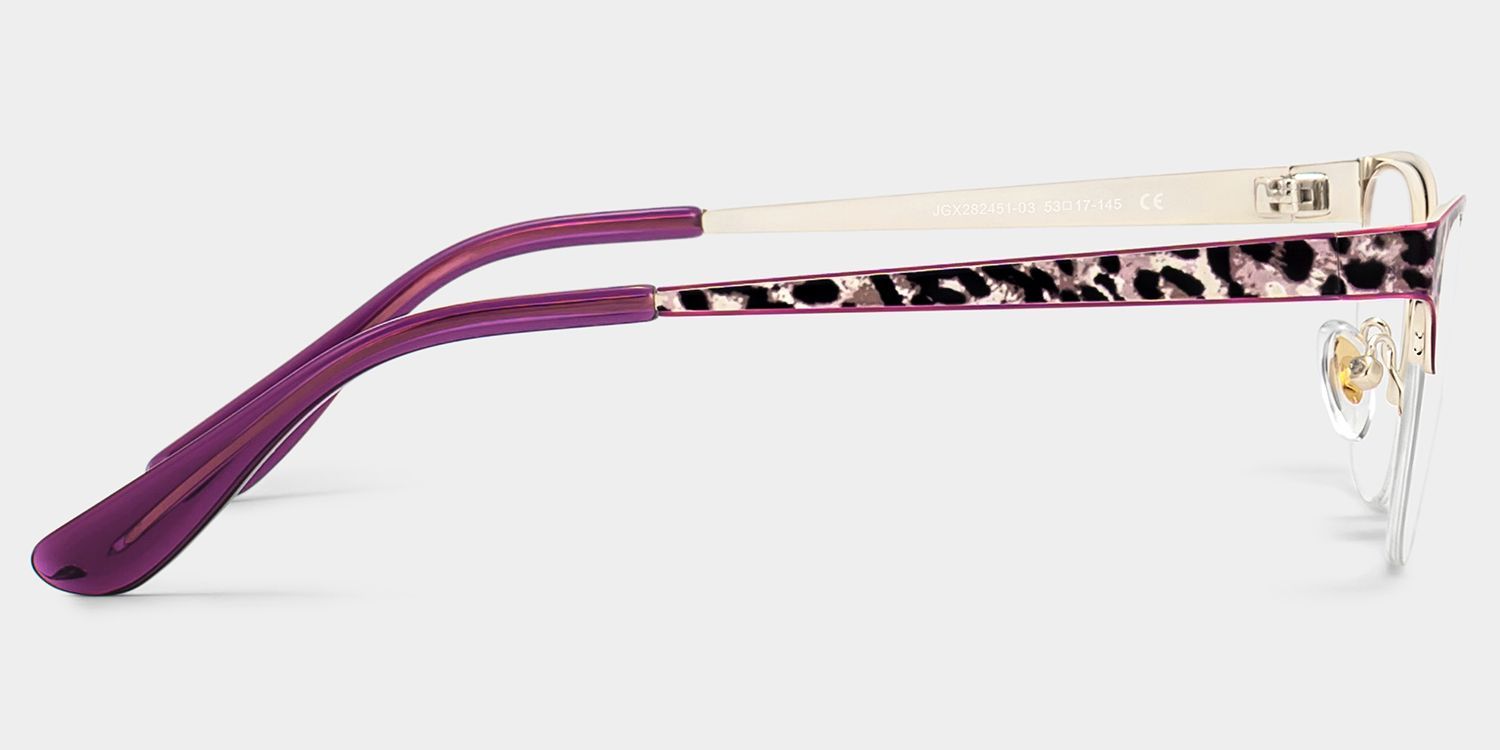 Lunettes œil de chat Dorian à imprimé léopard violet | ZEELOOL3