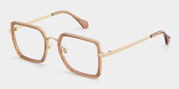 Lunettes carrées marron Shane2