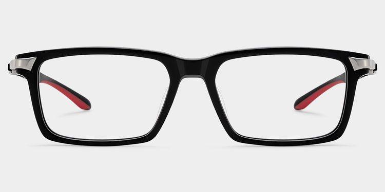 Lunettes rectangulaires noires Orion