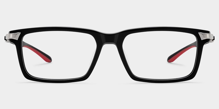 Lunettes rectangulaires noires Orion